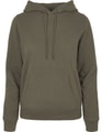 Dames Hoodie Basic Build Your Brand BB007 Olive